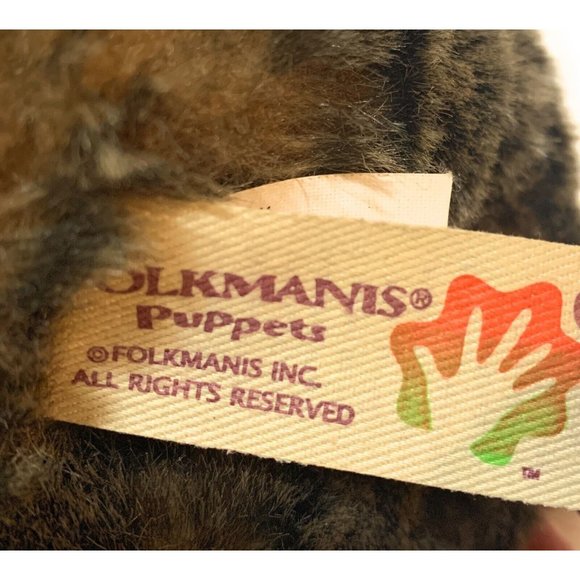 Folkmanis Realistic Baby  Bunny Rabbit Plush Full Body Hand Puppet Toy 10" Brown - Picture 4 of 4